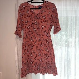 Francesca’s Mauve Floral Dress | Blue Rain, Size S